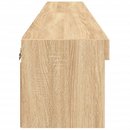 TV-borde med LED-lys 2 stk. 80 x 30 x 30 cm - sonoma-eg