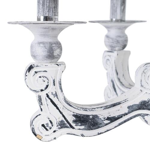 Loftslampe 58 x 58 x 104 cm Sort Metal Hvid Vintage Ø 15 cm