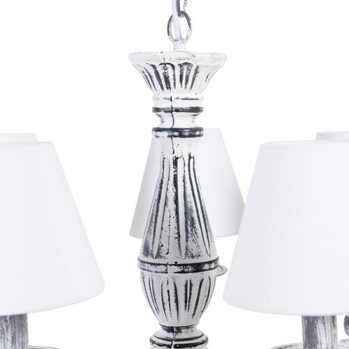 Loftslampe 58 x 58 x 104 cm Sort Metal Hvid Vintage Ø 15 cm