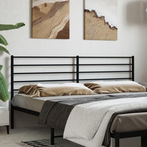 Udskiftningsgavl i metal 193 cm - sort
