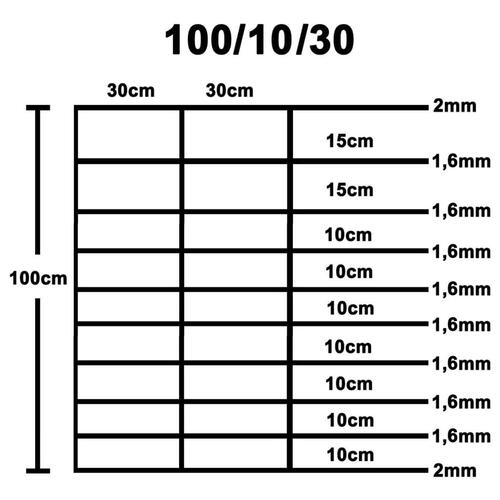 Havehegn 50x1 m galvaniseret stål sølvfarvet