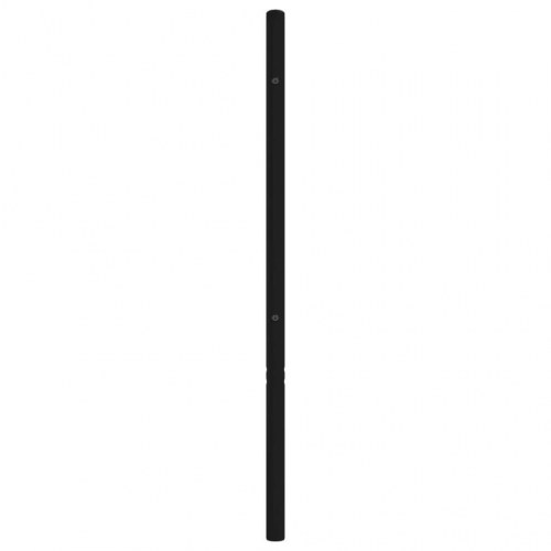 Sengegavl i metal 135 cm - sort
