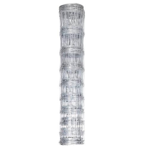 Havehegn 50x1,2 m galvaniseret stål sølvfarvet