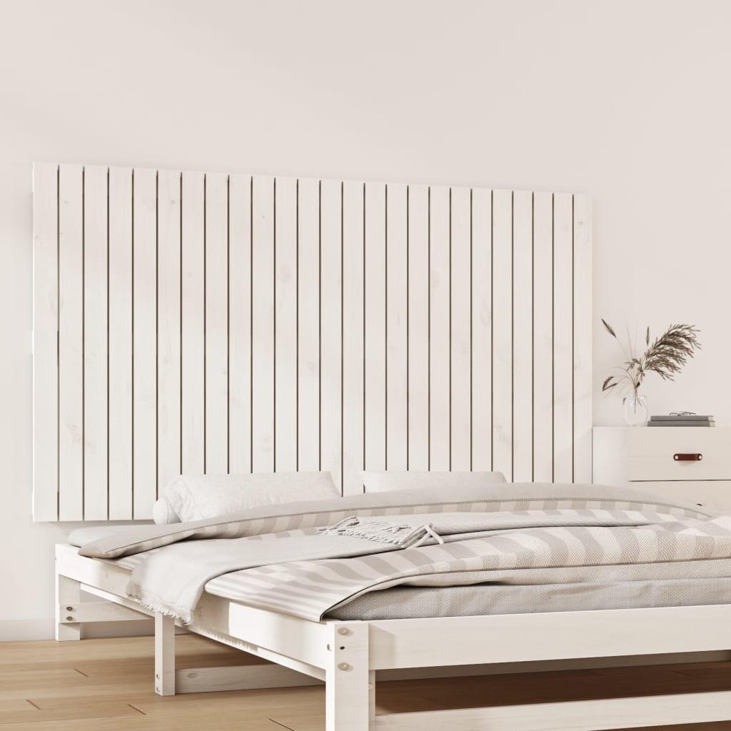 Sengegavl 159 5x3x90 Cm Massivt Fyrretræ Hvid