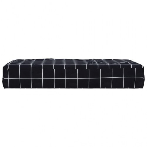 Pallehynde 60 × 60 × 8 cm i oxfordstof - ternet sort