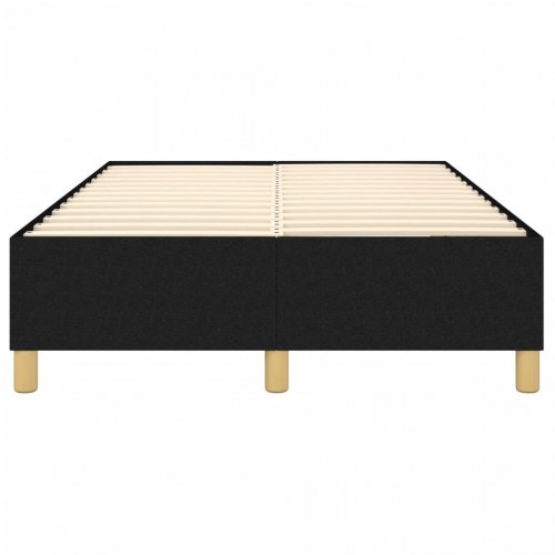Boxspring sengeramme i stof - sort, 120x200 cm