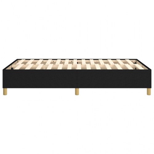 Boxspring sengeramme i stof - sort, 120x200 cm