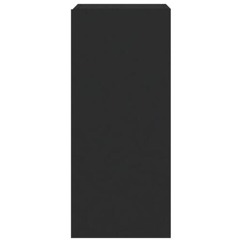 Væghængte tv-borde 2 stk. med LED-lys 30,5x35x70 cm sort