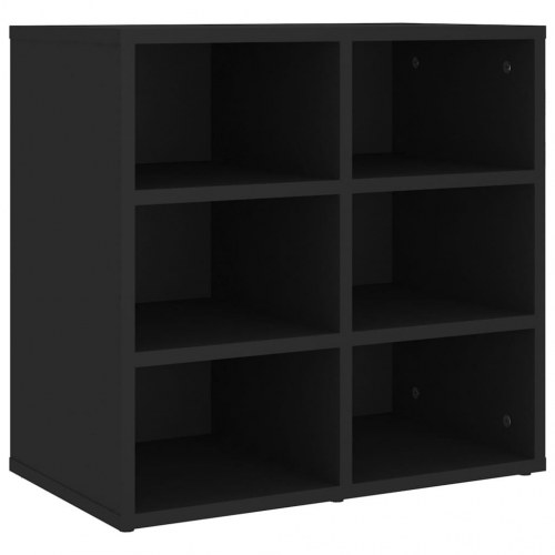 Skoreoler - 2 stk. væg- eller gulvmontering, 52,5×30×50 cm, sort
