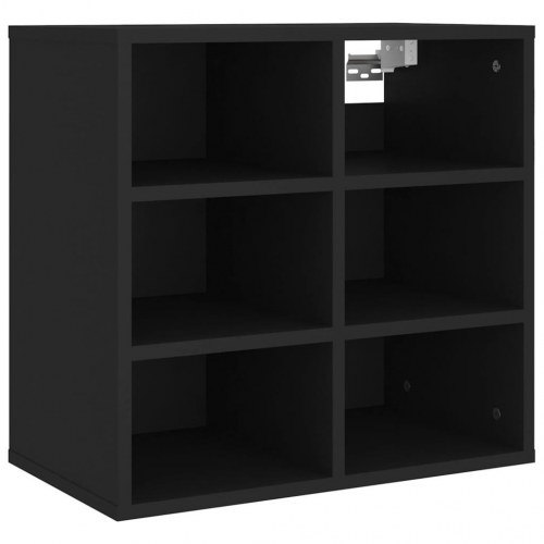 Skoreoler - 2 stk. væg- eller gulvmontering, 52,5×30×50 cm, sort