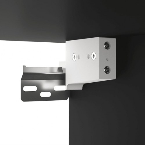 Skoreoler - 2 stk. væg- eller gulvmontering, 52,5×30×50 cm, sort