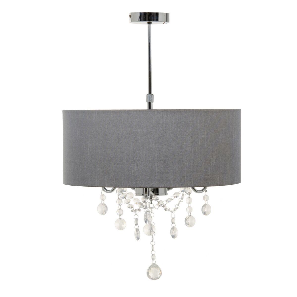 Loftslampe 44 X 44 X 65 Cm Grå Metal Ø 44 Cm