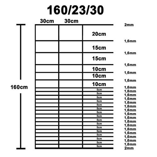 Havehegn 50x1,6 m galvaniseret stål sølvfarvet