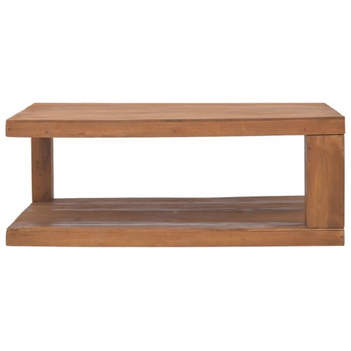 Sofabord 90x50x35 cm massivt teaktræ