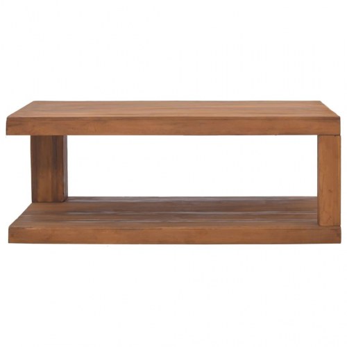 Sofabord 90x50x35 cm massivt teaktræ