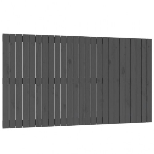 Sengegavl i massivt fyrretræ 159,5 x 3 x 90 cm - grå