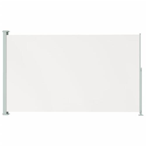 Sammenrullelig sidemarkise til terrassen 180x300 cm cremefarvet