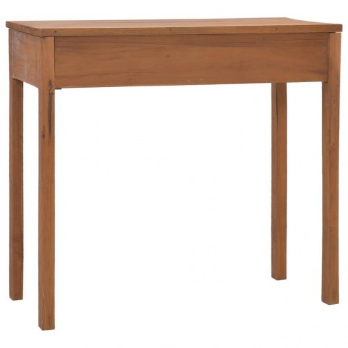 Skrivebord 81x40x75 cm massivt teaktræ