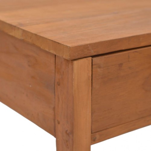 Skrivebord 81x40x75 cm massivt teaktræ