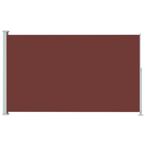 Sammenrullelig sidemarkise til terrassen 180x300 cm brun