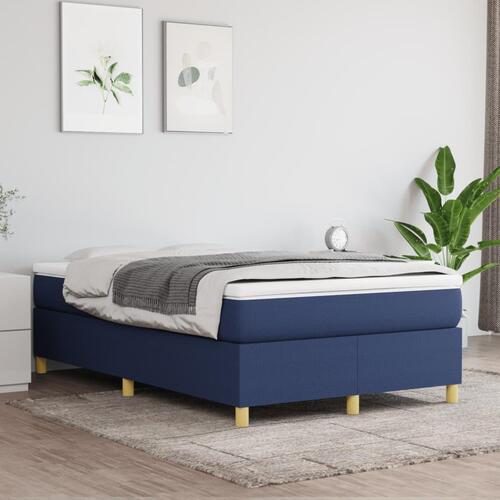 Sengeramme uden madras 120x200 cm stof blå