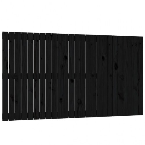 Sengegavl i massivt fyrretræ 159,5 x 3 x 90 cm - sort