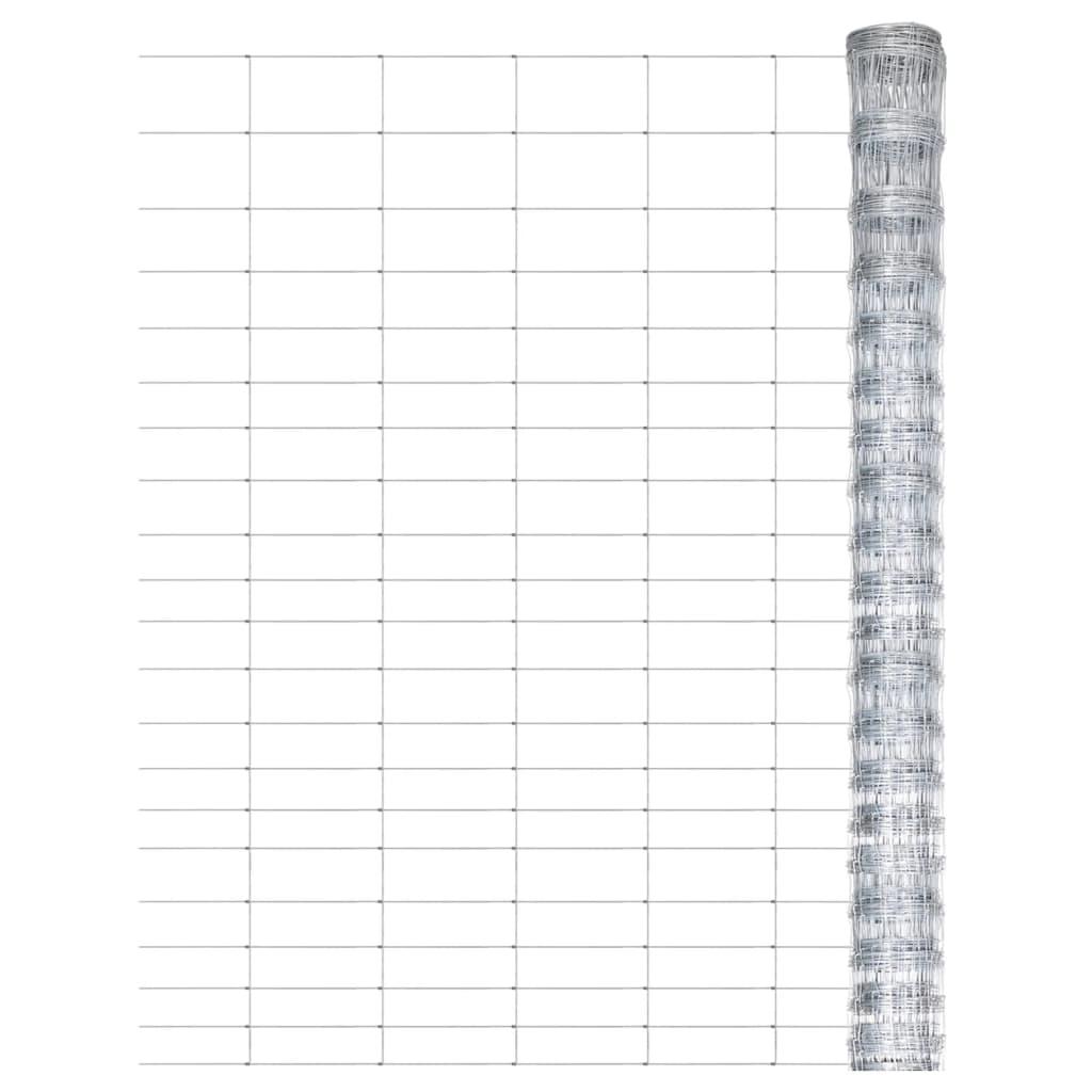 Havehegn 50x1,25 m galvaniseret stål sølvfarvet