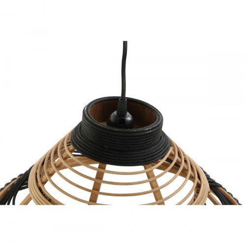 Loftslampe i spanskrør, to-farvet, E27, 50 W - 41 × 41 × 21 cm