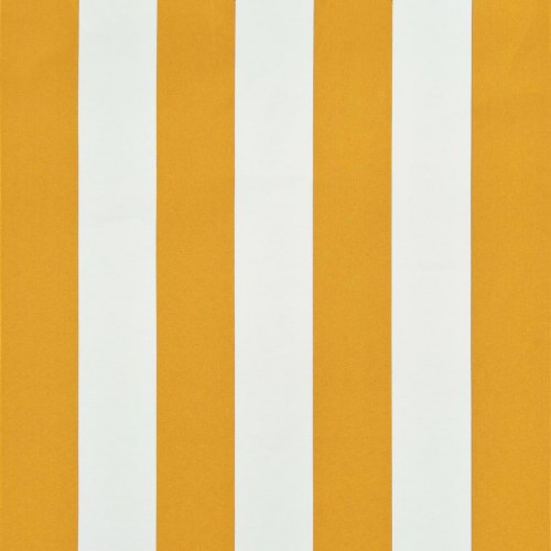 Foldemarkise 350 x 150 cm gul og hvid