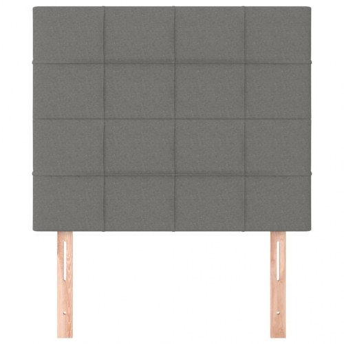 Sengegavl mørkegrå 80 x 5 x 118/128 cm