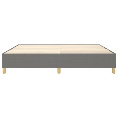 Boxspring sengeramme 140×190 cm - stof, mørkegrå