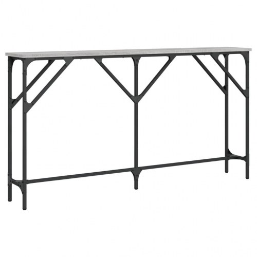 Konsolbord 140 x 23 x 75 cm - grå sonoma-eg