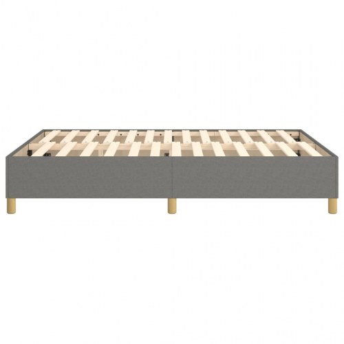 Boxspring sengeramme 140×190 cm - stof, mørkegrå