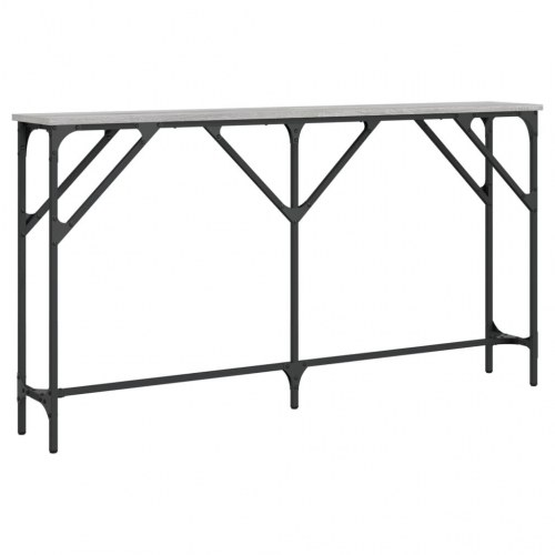Konsolbord 140 x 23 x 75 cm - grå sonoma-eg