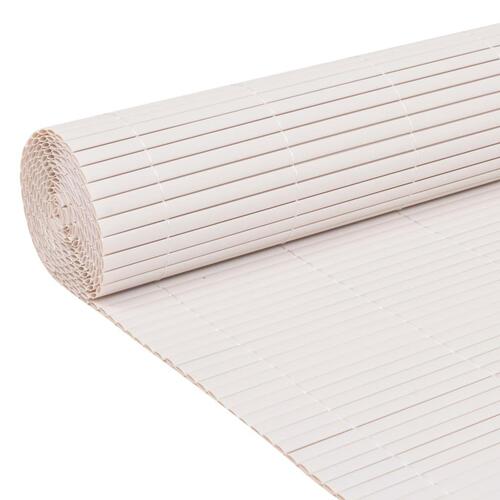 Dobbeltsidet havehegn 90 x 500 cm hvid