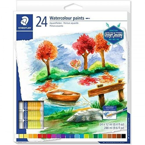 Staedtler Design Journey akvarelfarver - 24 farver, 12 ml rør (sæt á 6)