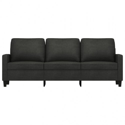 3-personers sofa i stof - 180 cm, sort