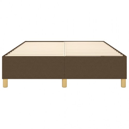 Boxspring sengeramme 140 x 190 cm - stof, mørkebrun