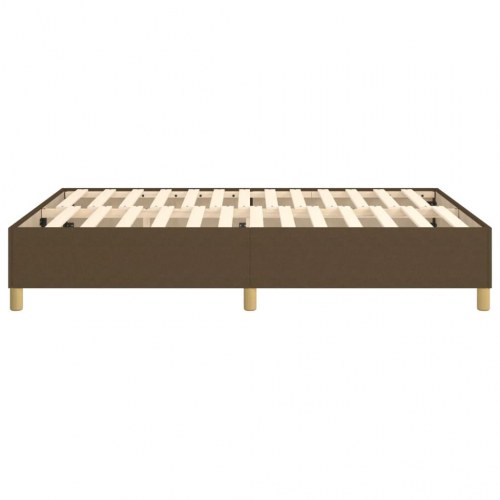 Boxspring sengeramme 140 x 190 cm - stof, mørkebrun