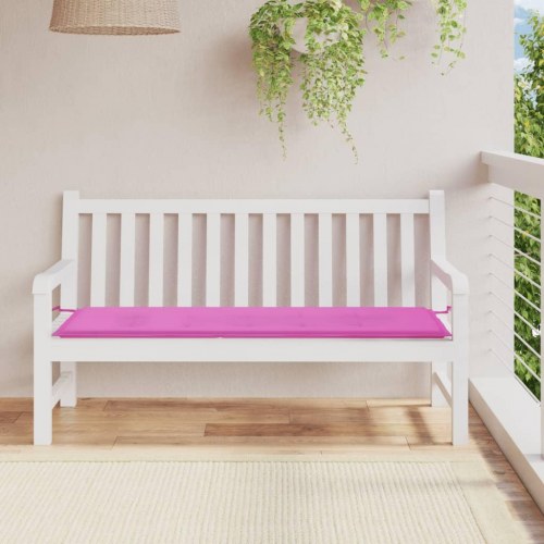 Hynde til havebænk 150 × 50 × 4 cm i oxfordstof - pink