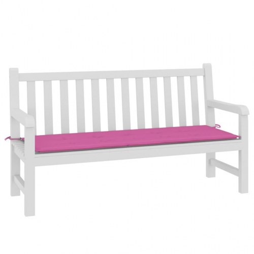 Hynde til havebænk 150 × 50 × 4 cm i oxfordstof - pink