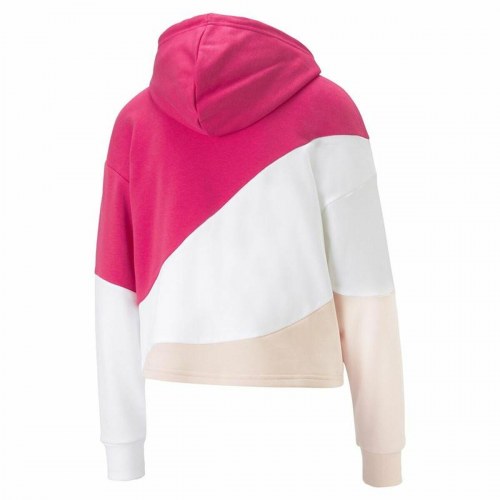 Hættetrøje til Kvinde Puma Power Cat Pink - S