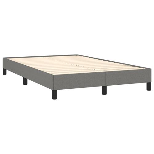 Kontinentalseng med madras 120x190 cm stof sort