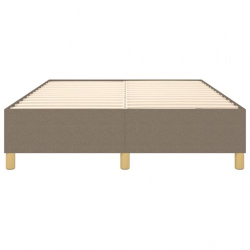 Boxspring sengeramme 140x190 cm - stof gråbrun