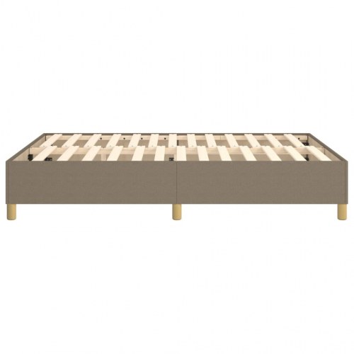 Boxspring sengeramme 140x190 cm - stof gråbrun