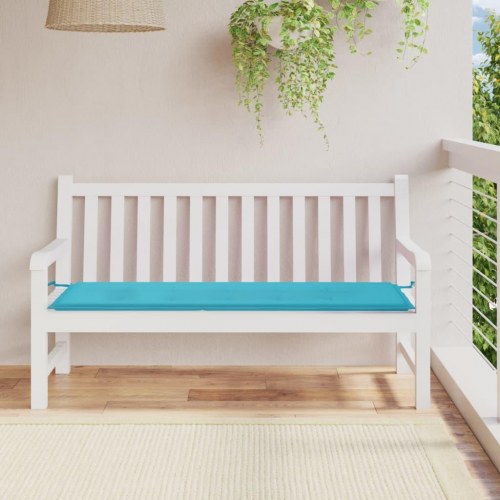 Hynde til havebænk 150×50×4 cm i oxfordstof - turkis