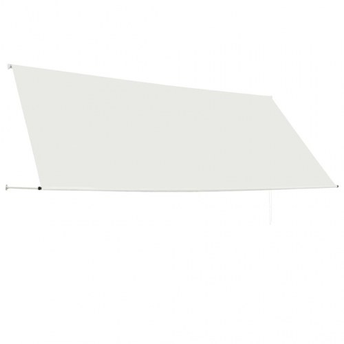 Foldemarkise 350 × 150 cm - cremefarvet, til terrasse og altan