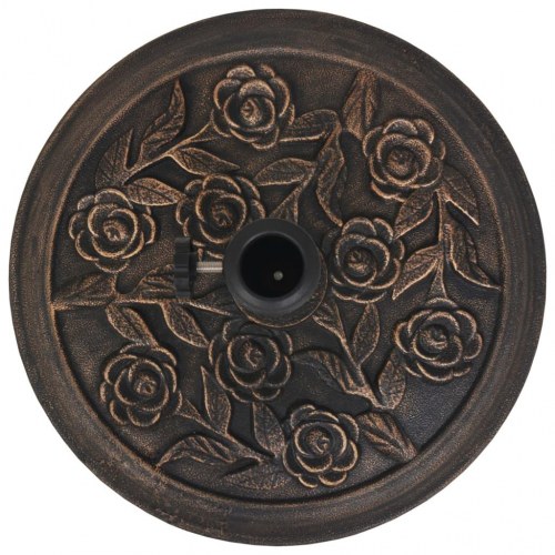 Parasolfod resin rund bronzefarvet 9 kg