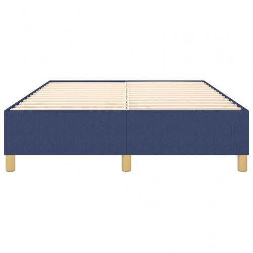 Boxspring sengeramme 140x190 cm - stof, blå