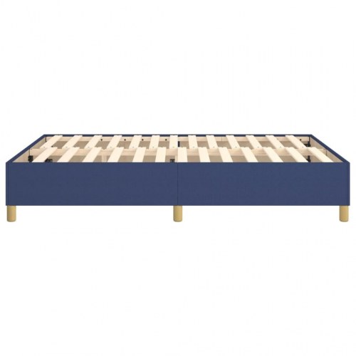 Boxspring sengeramme 140x190 cm - stof, blå